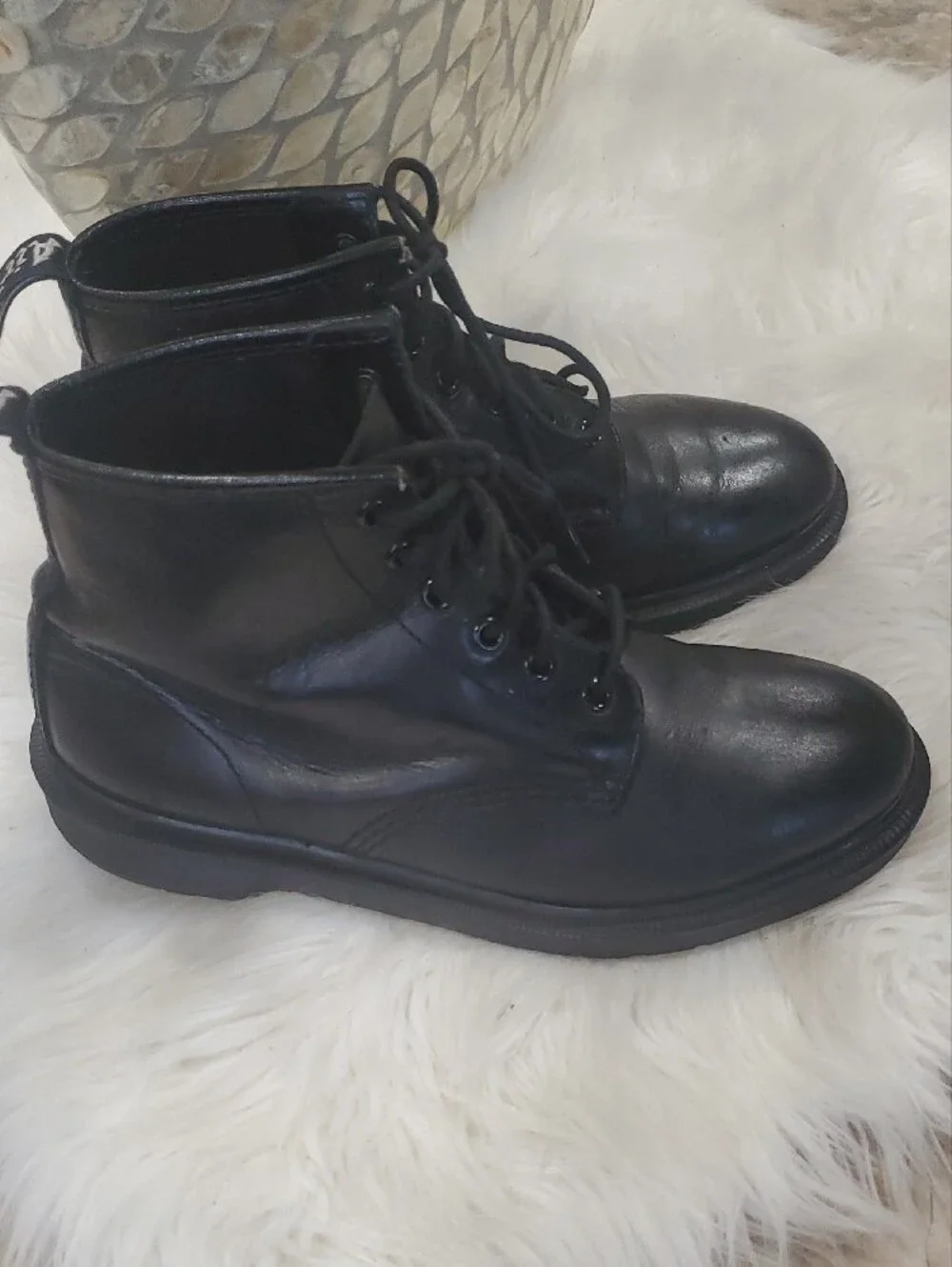 Dr. Martens Black Leather Chukka Boots - Lace-Up